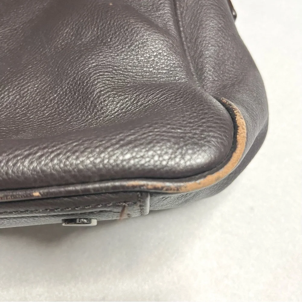 BANANA REPUBLIC men’s leather soft briefcase messenger bag